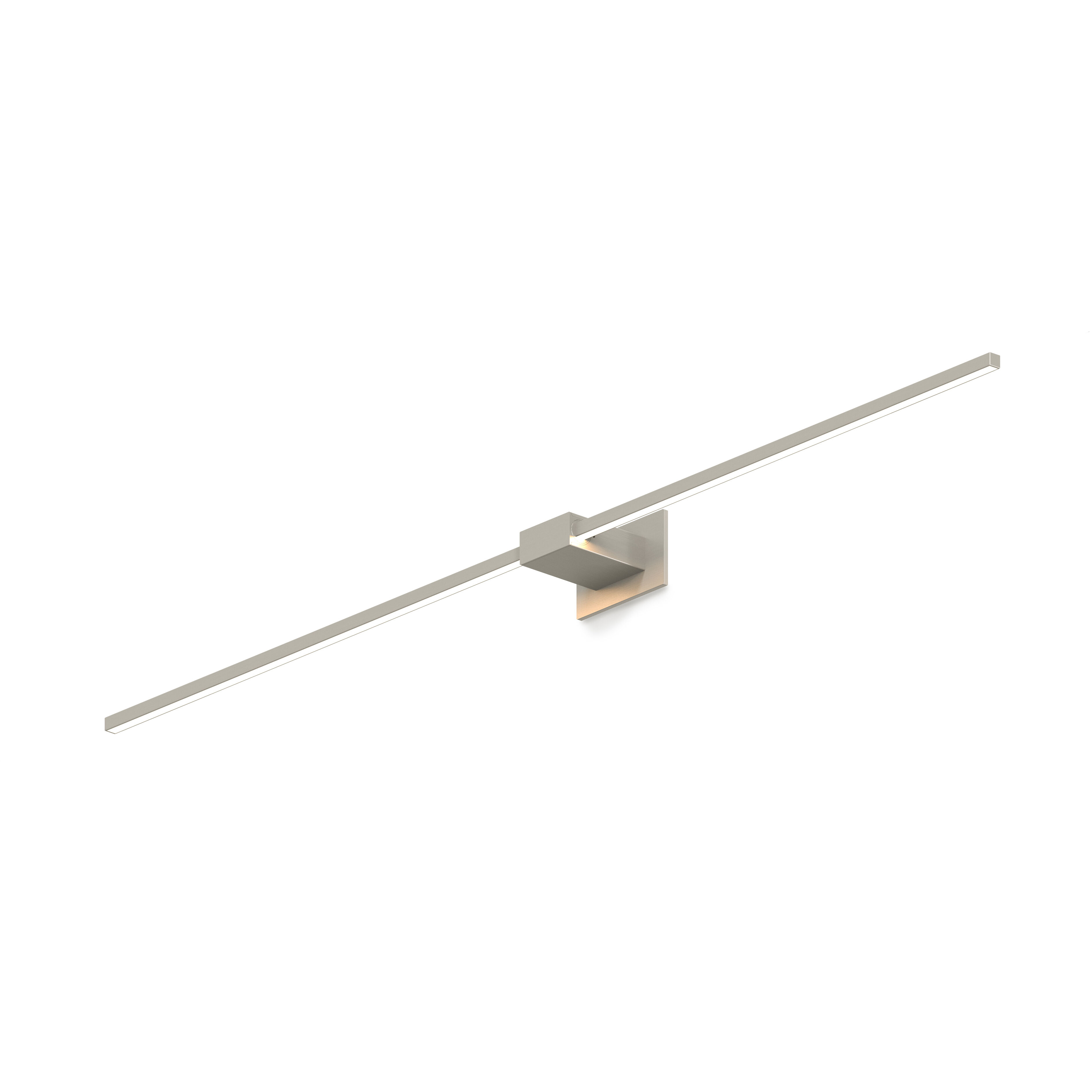 Z-Bar LED 4 inch Brushed nickel Wall Sconce Wall Light, Center Mount